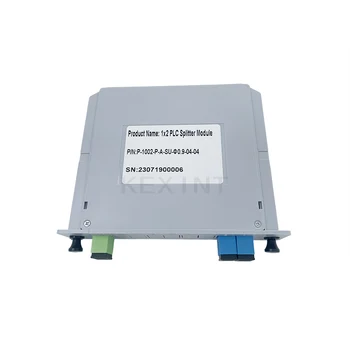 KEXINT 1: 2 SC/ UPC Однорежимный G657A1 FTTH Тип карты LGX Волоконно-Оптический ПЛК-разветвитель