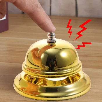 Звонок для обслуживания прессы Golden Hand Звонок для ресторана Звонок для приема клиентов Звонок для обучения клиентов для ресторана школы отеля