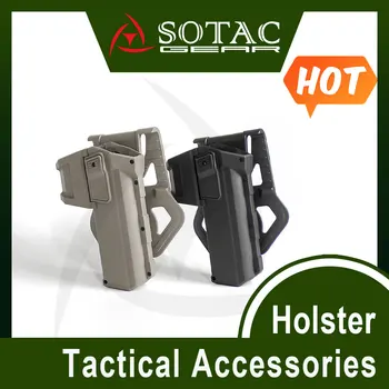 SOTAC Tactical G-L-OCK-Подвижная кобура для 17 18 кобур Наружные аксессуары для фонарика, лазера, правой руки с перевязью