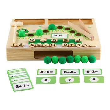 Математическая счетная игрушка Монтессори для дошкольников, игрушки для сложения и вычитания чисел, игрушки для подсчета чисел для мальчиков и девочек 3, 4, 5, 6 лет, подарки для детей