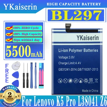 BL297 BL 297 BL296 Аккумулятор для Lenovo K5 Pro L38111 L38041 Z6 Lite Pro 6,3 Дюйма K5Pro Z6Lite/Z6 L78121/Z6Pro L78051