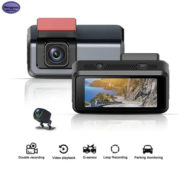 3-Дюймовый V6 Full HD 1080P Car Cam DVR Камера Автомобильный Регистратор Данных Зеркало Заднего Вида Цифровой Видеомагнитофон Видеокамера С Фронтальным Объективом
