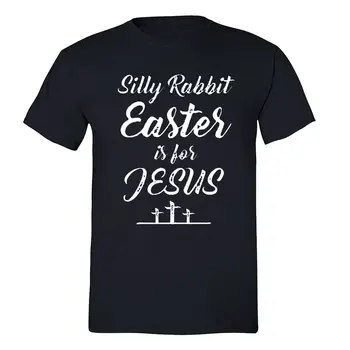 Мужская футболка с изображением глупого кролика Пасха для Иисуса, футболка с яйцом, Охота на Иисуса, подарок