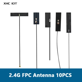 10 шт./лот 2.4G 5.8G XHCIOT Гибкая Антенна IPX 2dBi Малого Размера Для Беспроводного Модуля Smart Industry Серии Антенн 2.4G FPC