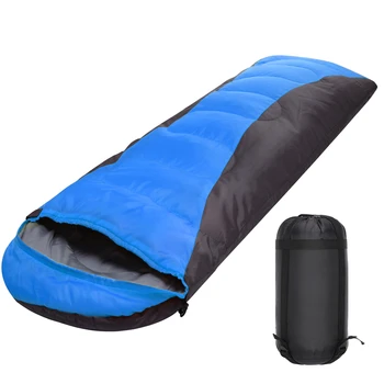 4-сезонный спальный мешок для взрослых, зимний теплый спальный мешок для кемпинга, водонепроницаемый для кемпинга, пеших прогулок, приключений на открытом воздухе
