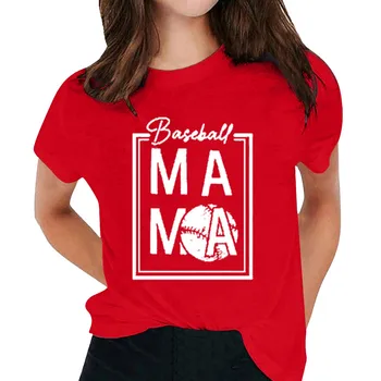 Женская футболка, универсальная свободная футболка, Футболки, Повседневный топ с короткими рукавами, Однотонный комфорт, буквенный принт, Простота, camiseta