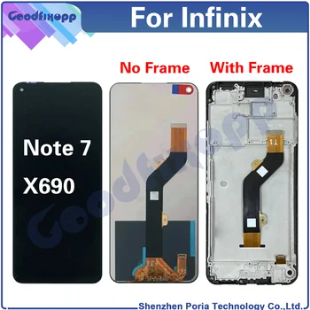 Для Infinix Note 7 X690 ЖК-дисплей Сенсорный экран дигитайзер в сборе Замена запасных частей
