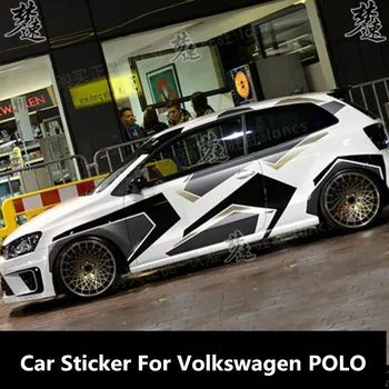 Автомобильная наклейка для кузова POLO, украшение экстерьера, автомобильная наклейка Lahua POLO Personality, креативная камуфляжная автомобильная наклейка