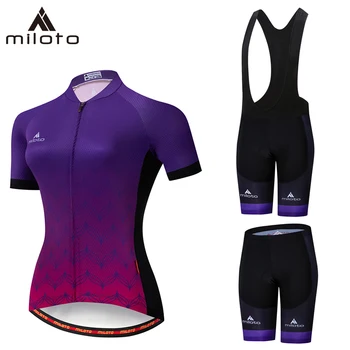 Miloto Женская летняя одежда для шоссейных горных велосипедов, дышащая одежда для горных велосипедов, Быстросохнущая велосипедная одежда Ropa Ciclismo, костюм для велоспорта.