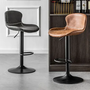 Дизайнерские барные стулья для кухни в скандинавском стиле, Маникюр на стойке регистрации, эргономичные барные стулья в скандинавском стиле, Современные роскошные табуреты для мебели HY