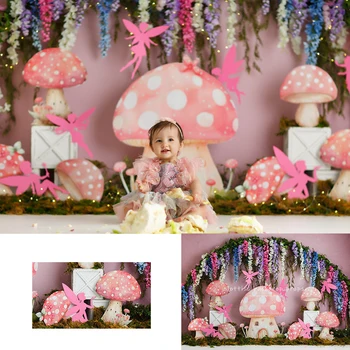 Сказочная арка, Весенние садовые фоны, Реквизит для фотосессии, детский торт на день рождения, детский Цветочный фон для фотосессии