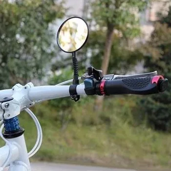Стимулирование сбыта 1 шт. Поворотные велосипедные зеркала Руль велосипеда Гибкое зеркало заднего вида Черный Прямая доставка