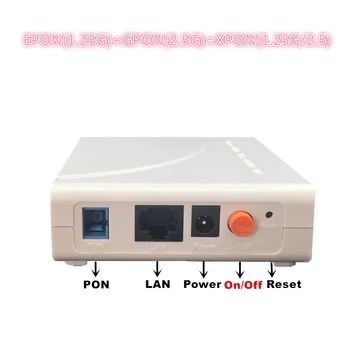 ONU EPON 1.25G GPON 2.5G XPON (1.25g/2.5g) ONU с сетью FTTH onu wifi модем 10/100/1000 М RJ45 для OLT-коммутатора