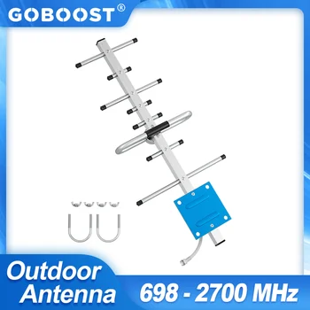 Наружная антенна GOBOOST направленный улавливающий сигнал для усилителя сигнала сотовой связи мобильного телефона gsm 2g3g4g ретранслятор полного диапазона