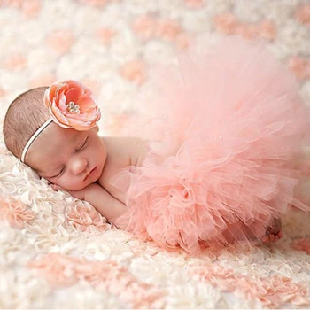 Повязка на голову Детский Красивый Реквизит для фотосъемки Детская юбка Реквизит для фотосъемки новорожденных Детский костюм Наряд Принцесса Детская юбка-пачка