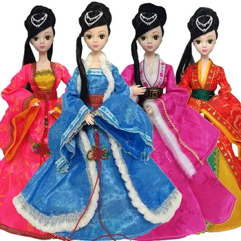 Одежда в китайском стиле Подходит для 30-сантиметрового кукольного платья, 11,5-дюймовой кукольной юбки, аксессуаров для одевания, домашней игрушки для девочек