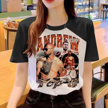 топ Эндрю Тейта, женские футболки с японским рисунком в стиле харадзюку, одежда для девочек 2000-х