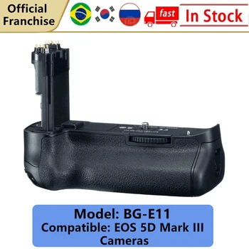 Вертикальная батарейная ручка BG-E11 для камеры Canon EOS 5D Mark iii 5DS 5DSR, работает от аккумулятора LP-E6.