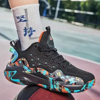 Новые амортизирующие мужские баскетбольные кроссовки, износостойкая мужская спортивная обувь, кроссовки для прогулок на открытом воздухе для мужчин Tenis Masculino Baskets Hommes