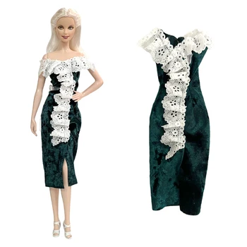 NK 1 комплект одежды Cheongsam для куклы Барби 1/6 BJD Вечернее платье Вечернее платье Аксессуары для дома подарок для костюма