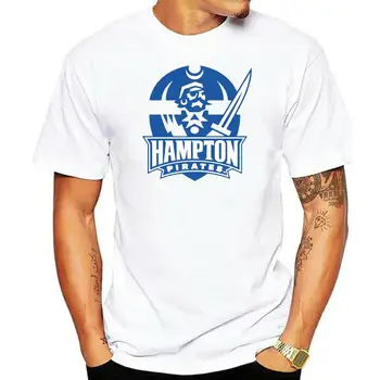 Мужская футболка TSDFC с логотипом Hampton University Seal с длинным рукавом, мужская и женская футболка