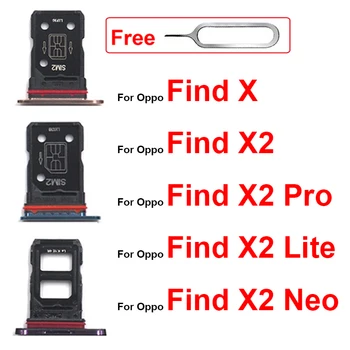 Лоток для SIM-карт Для OPPO Find X X2Pro X2Lite X2Neo Держатель Слота Для Sim-карт Micro SD Card Reader Адаптер Запасные Части