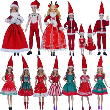 Модная кукольная одежда, Лучшие подарки, 10 стилей повседневной одежды, кукольная плюшевая юбка, футболка в рождественском стиле, шляпы, костюм для куклы 29 см