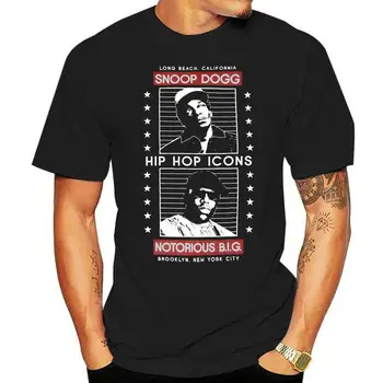 ЗНАМЕНИТАЯ футболка B.I.G. Hip Hop Icons, ГАНГСТА-РЭП