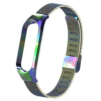 Для Xiaomi Mi Band 5/6 Ремешок для часов, браслеты Металлический Сменный браслет Аксессуары Регулируемые Ремешки на запястье
