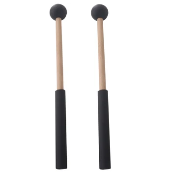 барабанный молоток с деревянной ручкой из 2шт, Эфирные Барабанные палочки, Барабанные палочки с круглой головкой
