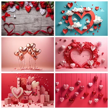 Фотосессия Yeele Love Heart, Деревянные доски, Фон для фотосъемки с цветами, Персонализированные фотографические фоны для фотостудии