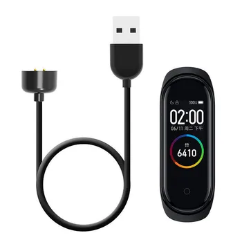 USB-зарядное устройство, кабель для передачи данных, подходит для Xiaomi Mi Band 6 / Mi Band 5 5/6-Черный браслет, кабель для быстрой зарядки, умные аксессуары