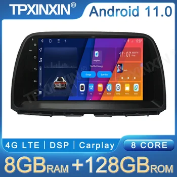 9-дюймовый экран Android 11 8 + 128 ГБ для Mazda 6 2015-2016 GPS-навигация, Мультимедиа, видео, автомагнитола Поддерживает двойные системы