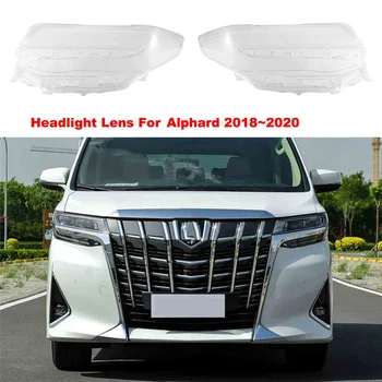 Объектив передней правой фары автомобиля для Toyota Alphard 2018-2020 Замена стекла лампы головного света автомобиля Прозрачная лампа Авто