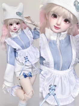Одежда для кукол BJD для кукол 1/4 MSD MDD, синий топ, аксессуары для одежды для кукол (за исключением куклы))