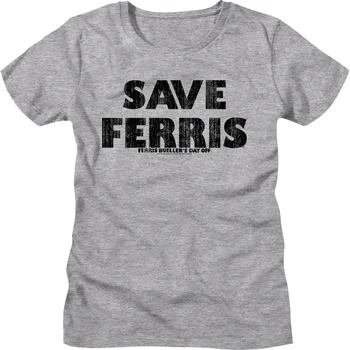 Женская футболка Save Ferris Bueller с потертостями