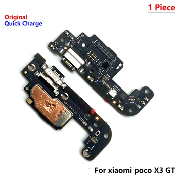 Для Xiaomi Poco X3 GT Оригинальное Новое USB Зарядное Устройство Разъем Для Зарядки Плата Порта Гибкий Кабель Запасные Части Для Xiaomi Poco X3 GT