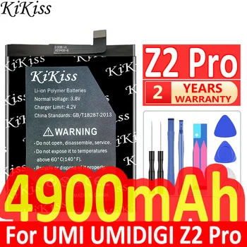 Аккумуляторы для мобильных телефонов KiKiss 4900 мАч для UMI Umidigi Z2 Pro Z2Pro Battery + инструменты
