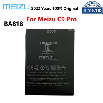 100% Оригинальный Аккумулятор BA818 емкостью 3000 мАч для Meizu C9 Pro C9Pro BA 818, сменные аккумуляторы для телефонов Bateria