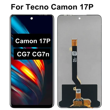 6.8 Для ЖК-дисплея Tecno Camon 17P CG7 с сенсорным экраном и цифровым преобразователем сенсора в сборе для ЖК-дисплея Tecno Camon 17P