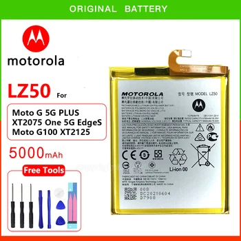 100% Новый оригинальный аккумулятор Motorola 5000 мАч LZ50 для Motorola Moto One 5G Plus/G100/Edge Высококачественные аккумуляторы с бесплатными инструментами