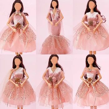 1 комплект Кружевного платья для куклы длиной 30 см, юбка для балета, танцев, повседневная одежда, праздничная одежда для тряпичной куклы, Аксессуары, Игрушки