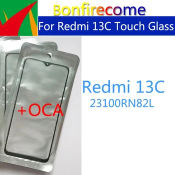 10 шт. \Лот Для Xiaomi Redmi 13C ЖК-Панель С Сенсорным Экраном Передняя Внешняя Стеклянная Линза С Заменой Клея OCA
