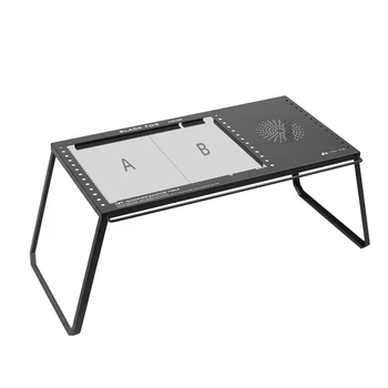 Портативный походный стол из углеродистой стали комбинированный стол IGT Unit Board Складной стол для пикника на открытом воздухе Гриль для рыбалки Стол для барбекю