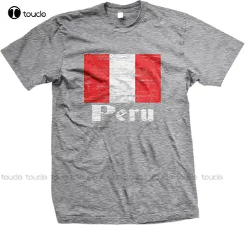 Флаг Перу Национальность Перу Этническая гордость Мужские хлопковые Летние Мужские топы, футболки, футболки с забавным принтом