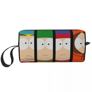 Косметичка с персонажами Southpark, дорожная косметичка, Мужская Женская сумка для туалетных принадлежностей из мультфильмов Аниме, набор Dopp