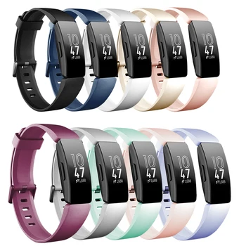 Для Fitbit Inspire HR Ремешок на запястье Мягкий силиконовый браслет для умных часов браслет для аксессуаров Fitbit Inspire Маленький Большой
