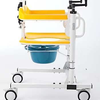 Высококачественный стул для ванны, сменный стул для переноса суденышка, домашняя кровать, кресло для переноса подъемника при параличе пожилых людей