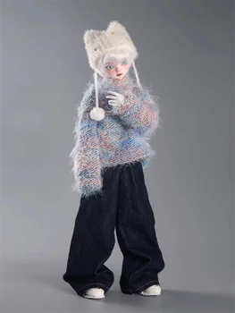 Одежда для кукол BJD для кукол 1/4 Повседневный свитер, шляпа, джинсы, аксессуары для одежды для кукол (кроме кукол)
