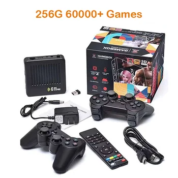 Игровая приставка GameTV Box G11 Pro Double Wireless Family Ретро Классические игры 128/256GB 60000 + Игр 4k для PSP/DC/N64